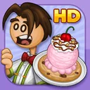 Papa's Scooperia HD app icon: a server presenting a sundae with a cherry on top